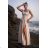 Women's strapless tulle party dress (S/M/L ONE SIZE) ITALIAN FASHION IM923001 béžová smetanová 48