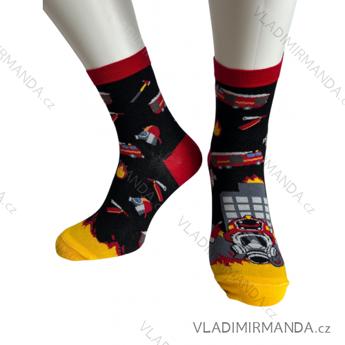 Ponožky veselé hasič pánské (41-43, 44-46) POLSKÁ MÓDA DPP22122 color see photo 38-40