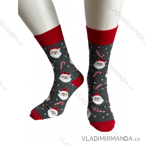Merry Christmas Men's Socks (41-43,44-46) POLISH FASHION DPP24SANTA