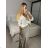 Svetr pletený na knoflíčky dlouhý rukáv dámský oversize Alessandra (S/M/L/XL ONE SIZE) ITALSKÁ MÓDA IMWC233944SM