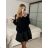 Women's elegant party long sleeve dress (S/M ONE SIZE) ITALIAN FASHION IM322282