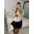 Women's elegant party long sleeve dress (S/M ONE SIZE) ITALIAN FASHION IM322282
