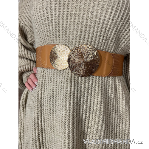Pásek dámský (77cm) ITALSKÁ MÓDA IMWS24G-251/DR hnědá ONE SIZE