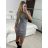 Sommerkleid Carmen aus Musselin für Damen (Einheitsgröße S/M) ITALIAN FASHION IMWE231506 -   grünes Khaki -   S/M/L