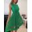 Šaty elegantní letní bez rukávu dámské (S/M/L ONE SIZE) ITALSKÁ MÓDA IM322SIMONE/DR green S/M/L