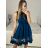 Šaty elegantní letní bez rukávu dámské (S/M/L ONE SIZE) ITALSKÁ MÓDA IM322SIMONE/DR green S/M/L