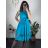 Šaty elegantní letní bez rukávu dámské (S/M/L ONE SIZE) ITALSKÁ MÓDA IM322SIMONE/DR green S/M/L