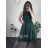 Šaty elegantní letní bez rukávu dámské (S/M/L ONE SIZE) ITALSKÁ MÓDA IM322SIMONE/DR green S/M/L