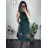 Šaty elegantní letní bez rukávu dámské (S/M/L ONE SIZE) ITALSKÁ MÓDA IM322SIMONE/DR green S/M/L