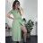 Šaty dlouhé letní krátký rukáv dámské (S/M/L/XL ONE SIZE) ITALSKÁ MODA IMD24042