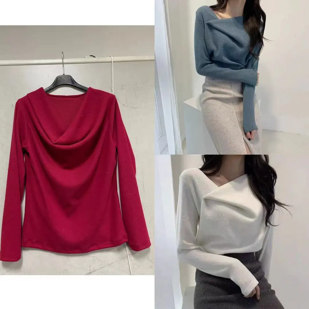 Damen-Tunika mit langen Ärmeln in Übergröße (Einheitsgröße S/M) ITALIAN FASHION IMPLI2365326