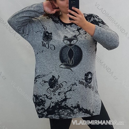 Tunic T-shirt warm long sleeve women's plus size (uni L/XL) Turkish fashion TME24NOVEMBER