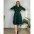 Shirt 3/4 sleeve ladies strip (4XL/5XL ONE SIZE) ITALSKÁ MÓDA IM422FLUFF