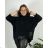 Women's Plus Size Long Sleeve Zipper Hooded Sweatshirt (XL/2XLONE SIZE) ITALIAN FASHION IMD23429