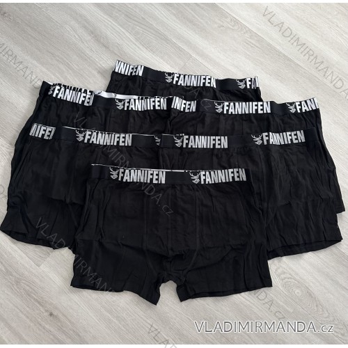 Boxerky bavlněné pánské 6ks (M,L,XL,2XL) FANNIFEN PES22G55450-A Černá L
