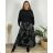 Sommerkleid Carmen aus Musselin für Damen (Einheitsgröße S/M) ITALIAN FASHION IMWE231506 50/52 schwarz