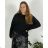 Sveter oversize šikmý dlhý rukáv dámske  nadrozměr (48/50/52 ONE SIZE) TALIANSKA MóDA IM424509XL