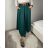 Sukně dlouhá s páskem dámská (S/M/L ONE SIZE) ITALSKÁ MÓDA IMM24M7755-1/DR S/M tmavě smaragdová