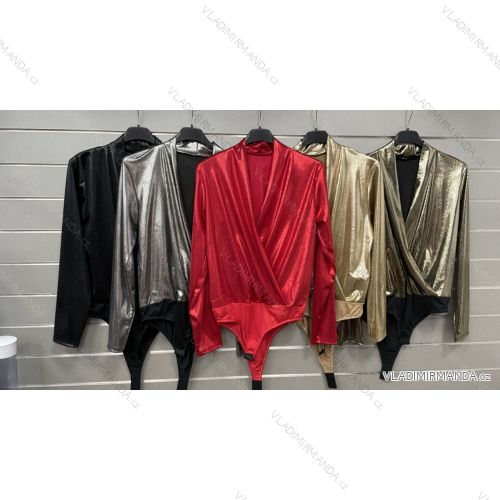 Body elegantní dlouhý rukáv dámské (XS/S/M ONE SIZE) ITALSKÁ MÓDA IMWGS241313