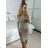 Langarmkleid für Damen (S/M EINHEITSGRÖSSE) ITALIAN FASHION IMPBB232L24157