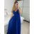 Women's Strapless Long Party Dress (S/M ONE SIZE) ITALIAN FASHION IMPSH2360055 -   dark blue -   S / M