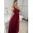 Women's elegant evening dress with straps (S/M ONE SIZE) ITALIAN FASHION IMPSH2280566