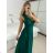Elegantes Damen-Partykleid mit langen Ärmeln (S/M ONE SIZE) ITALIAN FASHION IM322282 -   Smaragdgrün -   S / M