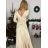 Šaty dlouhé společenské dlouhý rukáv dámské (S/M/L ONE SIZE) ITALSKÁ MÓDA IMM24M37639