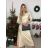 Dress with 3/4-sleeve ladies pocket (uni sl) ITALIAN Fashion IM3181746 -   beige -   S/M/L