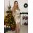 Women's Strappy Long Party Dress (S/M ONE SIZE) ITALIAN FASHION IMPSH246455/DU -   růžová fuchsiová -   S/M/L