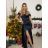 Women's Strappy Long Party Dress (S/M ONE SIZE) ITALIAN FASHION IMPSH246455/DU -   růžová fuchsiová -   S/M/L