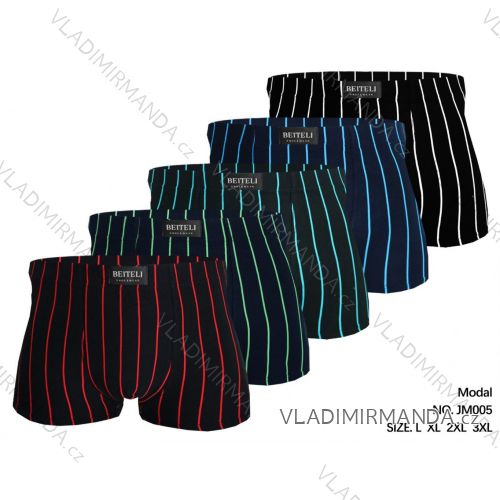 Men's cotton boxer shorts, oversized (L-3XL) BEITELI GRE25JM005