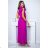 Women's Plus Size (42-46) Long Elegant Party Sleeveless Dress POLISH FASHION PMLBC23265-10 fialová purpurová 38