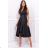 Damen Plus Size (42-46) langes elegantes ärmelloses Partykleid POLISH FASHION PMLBC23265-10 schwarz 50