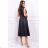 Damen Plus Size (42-46) langes elegantes ärmelloses Partykleid POLISH FASHION PMLBC23265-10 schwarz 50