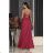 Trägerloses Partykleid aus Tüll für Damen (S/M/L ONE SIZE) ITALIAN FASHION IM923001 růžová malinová 42