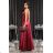 Women's strapless tulle party dress (S/M/L ONE SIZE) ITALIAN FASHION IM923001 beige 42