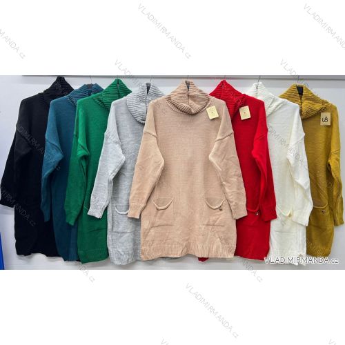 Women's elegant party long sleeve dress (S/M ONE SIZE) ITALIAN FASHION IM322282