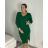 Dress with 3/4-sleeve ladies pocket (uni sl) ITALIAN Fashion IM3181746 -   green -   S/M/L