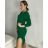 Dress with 3/4-sleeve ladies pocket (uni sl) ITALIAN Fashion IM3181746 -   green -   S/M/L