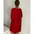 Women's Elegant Long Sleeve Dress (S/M ONE SIZE) ITALIAN FASHION IMM23M6062 S/M/L red