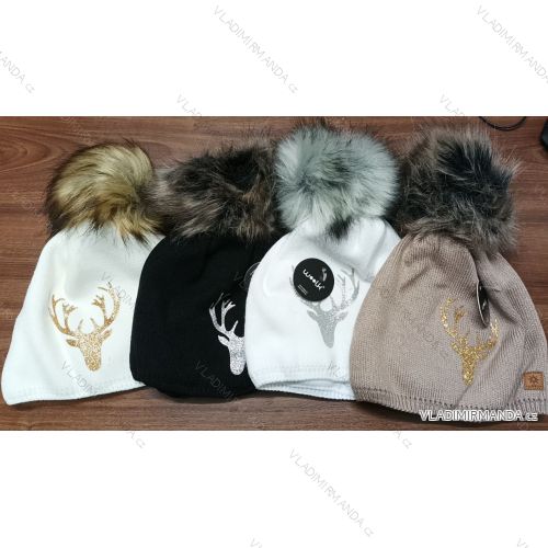 Čiapky zimné zateplená flaušom dámska (ONE SIZE) WOOLK POĽSKO PV425WOOLK