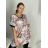 Women's Plus Size Short Sleeve Tunic (54/56 ONE SIZE) TURKISH FASHION TME249100