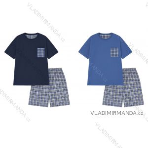 Pyžamo krátké krátký rukáv pánské nadrozměr (M-3XL) WOLF S2575A
