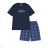 Men's short-sleeved pajamas, oversized (M-3XL) WOLF S2575B