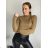 Langärmliger, übergroßer Kapuzen-Sweatshirtmantel mit Reißverschluss für Damen (S/M EINHEITSGRÖSSE) ITALIAN FASHION IMPLI2385141