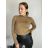 Langärmliger, übergroßer Kapuzen-Sweatshirtmantel mit Reißverschluss für Damen (S/M EINHEITSGRÖSSE) ITALIAN FASHION IMPLI2385141