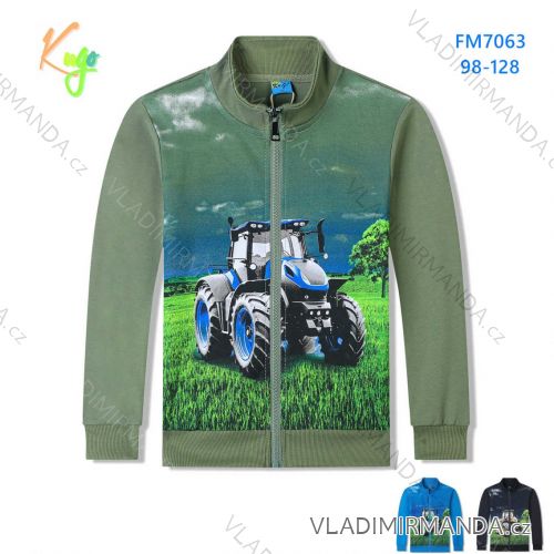 Zip-up sweatshirt for children's girls (98-128) KUGO WM0869
