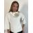 Women's 3/4 Long Sleeve Knitted Sweater (S/M/L ONE SIZE) ITALIAN FASHION IMM24M5986-1 -   white -   S/M/L