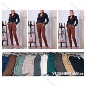 Nohavice elegantné s opaskom dámske nadrozmer (40/42/44 ONE SIZE) TALIANSKA MÓDA IMBM25004